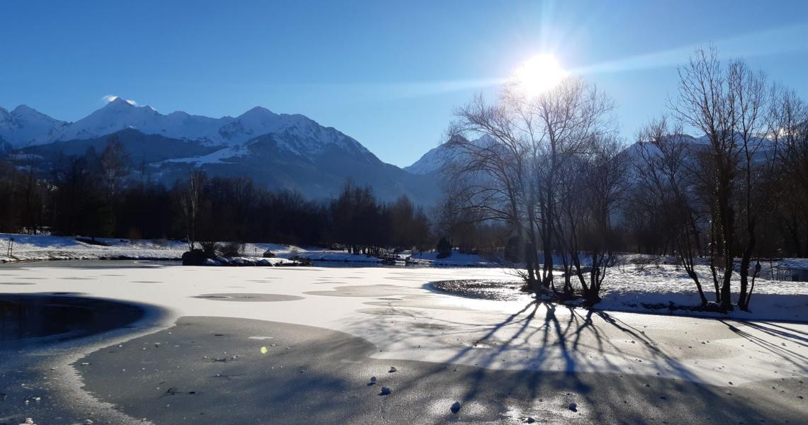 Base de loisirs d'Agos l'hiver