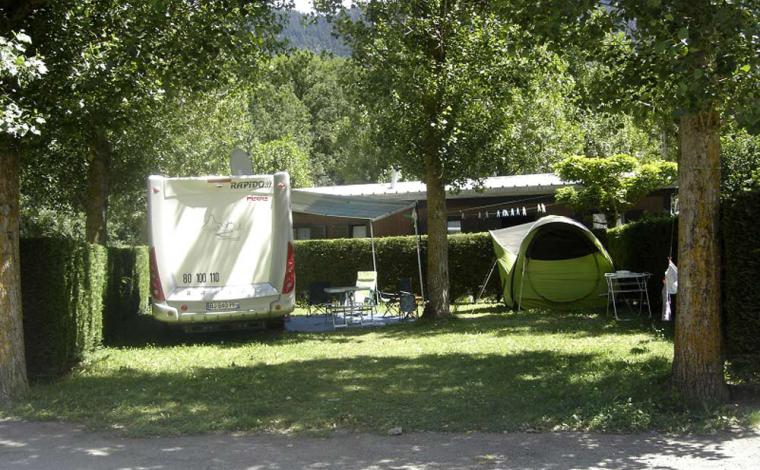 Emplacement camping-car